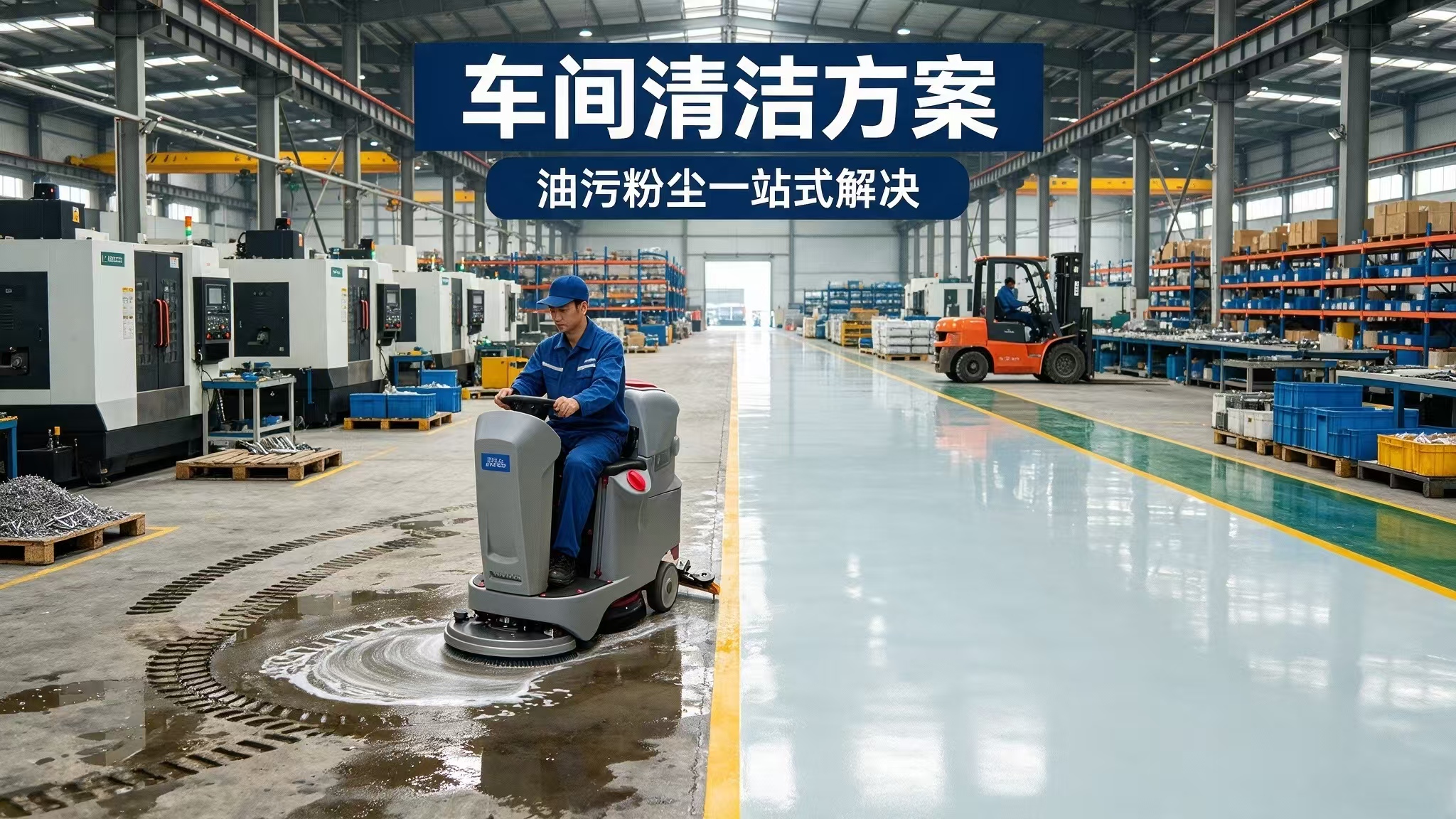 車間油污粉塵難清掃？工業一站式清潔方案助力工廠降本增效